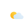 Parcialmente Nublado Previsão para Quinta-feira